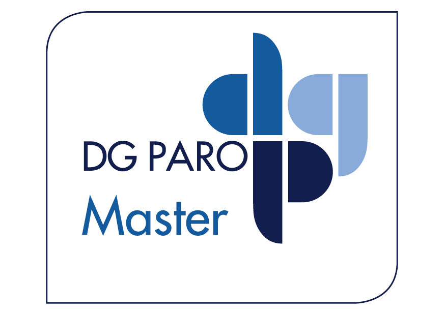 Das Logo der DG Paro in der Zahnarztpraxis Dres. Offermanns. 