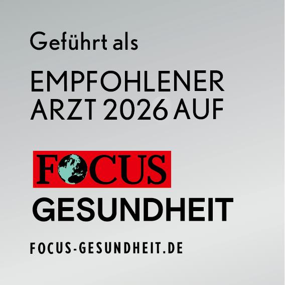Siegel Focus 2026 - Dr. B. Offernamms - Empfohlener Zahnarzt Region Aachen